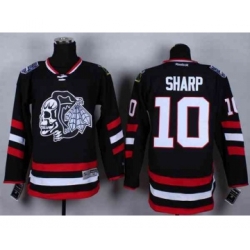 nhl jerseys chicago blackhawks #10 sharp black-1[2014 new stadium][the skeleton head]