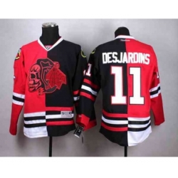 nhl jerseys chicago blackhawks #11 desjardins black-red-1[split][the skeleton head][desjardins]