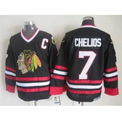 nhl jerseys chicago blackhawks 7 chelios black[patch C][chelios]