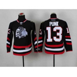 youth nhl jerseys chicago blackhawks #13 punk black-1[2014 Stadium Series][the skeleton head][punk]