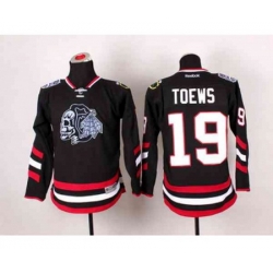 youth nhl jerseys chicago blackhawks #19 toews black-1[2014 Stadium Series][the skeleton head]