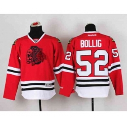 youth nhl jerseys chicago blackhawks #52 bollig red[the skeleton head]