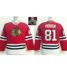 youth nhl jerseys chicago blackhawks #81 hossa red[2015 Stanley cup champions]