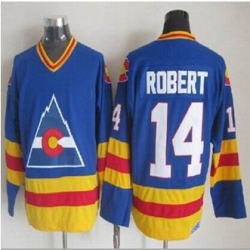 Colorado Avalanche #14 Rene Robert Blue CCM Throwback Stitched NHL Jersey