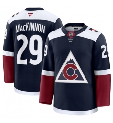 Men Colorado Avalanche 29 Nathan MacKinnon Navy 2024 25 Alternate Stitched Jersey