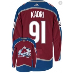 Men's Colorado Avalanche Nazem Kadri #91 Red Breakaway Player Jersey