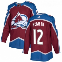 Youth Adidas Colorado Avalanche 12 Patrik Nemeth Authentic Burgundy Red Home NHL Jersey 