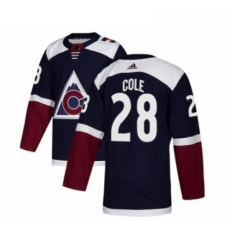 Youth Adidas Colorado Avalanche 28 Ian Cole Premier Navy Blue Alternate NHL Jersey 