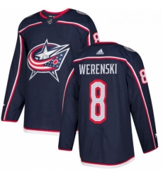 Youth Adidas Columbus Blue Jackets 8 Zach Werenski Premier Navy Blue Home NHL Jersey 