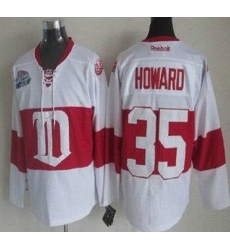 Detroit Red Wings 35 Jimmy Howard White Winter Classic NHL Jersey