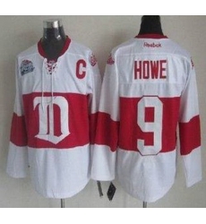 Detroit Red Wings 9 Gordie Howe White Winter Classic NHL Jersey