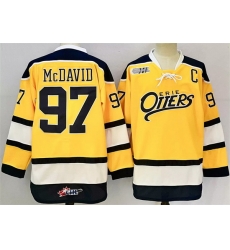 Men Edmonton Oilers 97 Connor McDavid Yellow 2024 25 With C Patch Heritage Classic Primegreen Stitched Jersey