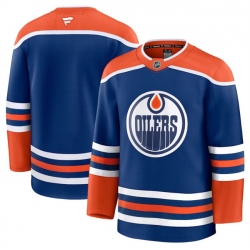 Men Edmonton Oilers Blank Royal 2024 25 Home Stitched Hockey Jersey