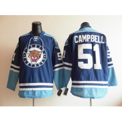 Florida Panthers 51 Brian Campbell Blue NHL Jerseys