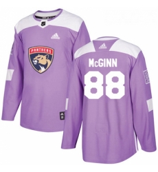 Youth Adidas Florida Panthers 88 Jamie McGinn Authentic Purple Fights Cancer Practice NHL Jersey 