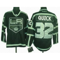 Los Angeles kings 32 Jonathan Quick black ice jerseys