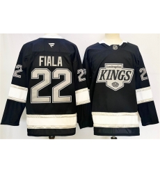 Men Los Angeles Kings 22 Kevin Fiala Black 2024 25 Home Stitched Hockey Jersey