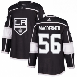 Mens Adidas Los Angeles Kings 56 Kurtis MacDermid Premier Black Home NHL Jersey 