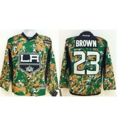 Kids Los Angeles Kings 23 Dustin Brown Camo NHL Jerseys