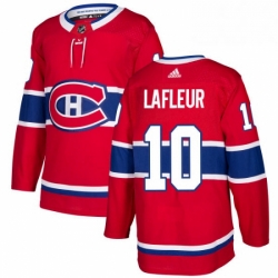 Mens Adidas Montreal Canadiens 10 Guy Lafleur Premier Red Home NHL Jersey 