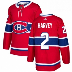 Mens Adidas Montreal Canadiens 2 Doug Harvey Premier Red Home NHL Jersey 