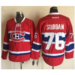 Montreal Canadiens #76 PK Subban Red New CH Stitched NHL Jersey