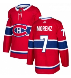 Youth Adidas Montreal Canadiens 7 Howie Morenz Premier Red Home NHL Jersey 