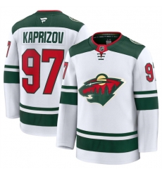 Men Minnesota Wild ACTIVE PLAYER Custom White 2024 25 Away Stitched Hockey Jersey