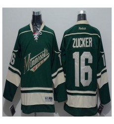 Minnesota Wild #16 Jason Zucker Green Stitched NHL Jersey