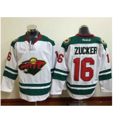 Minnesota Wild  #16 Jason Zucker White Stitched NHL Jersey