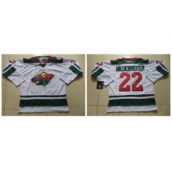 Minnesota Wild #22 Nino Niederreiter White Stitched NHL Jersey