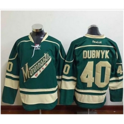 Minnesota Wild #40 Devan Dubnyk Green Stitched NHL Jersey