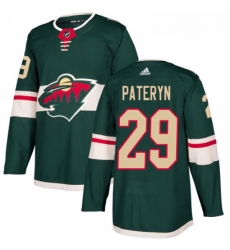 Youth Adidas Minnesota Wild 29 Greg Pateryn Premier Green Home NHL Jersey 