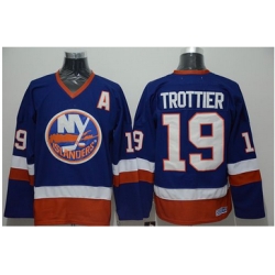 New York Islanders #19 Bryan Trottier Stitched Baby Blue CCM Throwback NHL Jersey