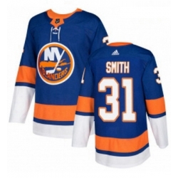 Youth Adidas New York Islanders 31 Billy Smith Authentic Royal Blue Home NHL Jersey 