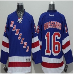 New York Rangers #16 Derick Brassard Blue Stitched NHL Jersey