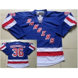 New York Rangers #36 Mats Zuccarello Blue Home Jersey