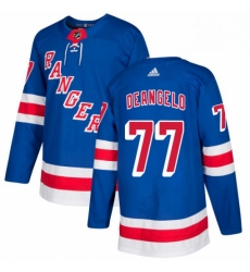 Youth Adidas New York Rangers 77 Anthony DeAngelo Premier Royal Blue Home NHL Jersey 