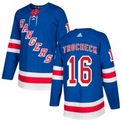 Youth New York Rangers Vincent Trocheck Royal 16 Blue Home Blue Adidas Jersey