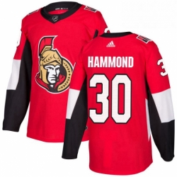 Mens Adidas Ottawa Senators 30 Andrew Hammond Authentic Red Home NHL Jersey 