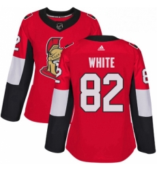 Womens Adidas Ottawa Senators 82 Colin White Premier Red Home NHL Jersey 