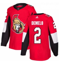 Youth Adidas Ottawa Senators 2 Dylan DeMelo Premier Red Home NHL Jersey 