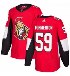 Youth Adidas Ottawa Senators 59 Alex Formenton Premier Red Home NHL Jersey 