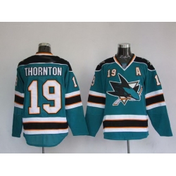 Jerseys San Jose Sharks 19 Joe Thornton Green