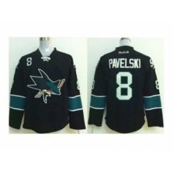 NHL Jerseys San Jose Sharks #8 Pavelski black[2014 new stadium]