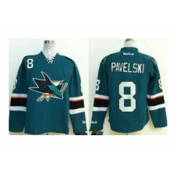 NHL Jerseys San Jose Sharks #8 Pavelski blue[2014 new stadium]