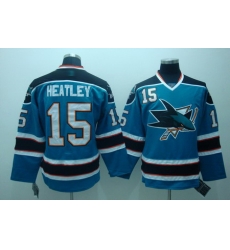 San Jose Sharks 15 heatley blue Jerseys