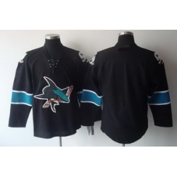 San Jose Sharks Blank Black Hockey Jerseys