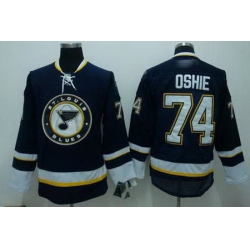 ST.LOUIS BLUES 74 OSHIE black Jerseys