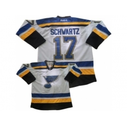 St Louis Blues #17 Jaden Schwartz New White Road Stitched NHL Jersey